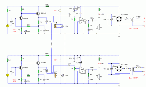 High Quality Intercom-Circuit diagram