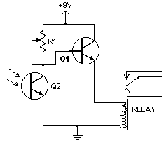 Light/Dark Detector-Circuit diagram