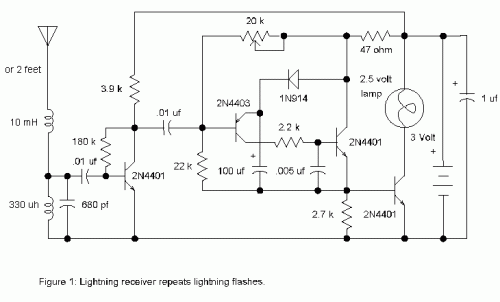 Lightning Detector-Circuit diagram