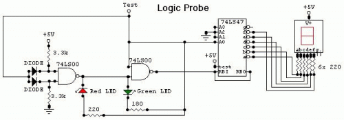 Logic Probe-Circuit diagram