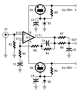 Phono Preamplifier-circuit diagram