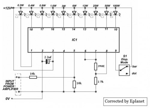 Sound Level Meter-Circuit diagram