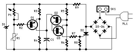 Temperature-controlled Fan-Circuit diagram