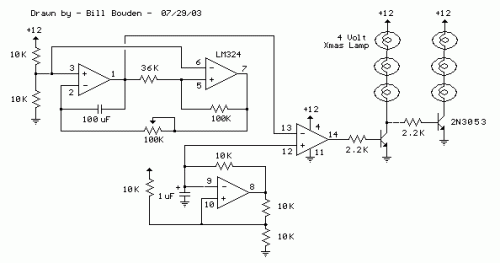 Automatic 12 Volt Lamp Fader-Circuit diagram
