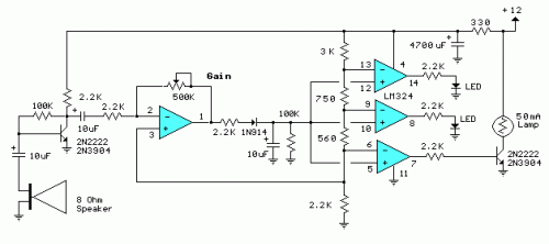 Decibel Meter-Circuit diagram