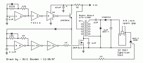 Capacitor Discharge Ignition Circuit (CDI)-Circuit diagram