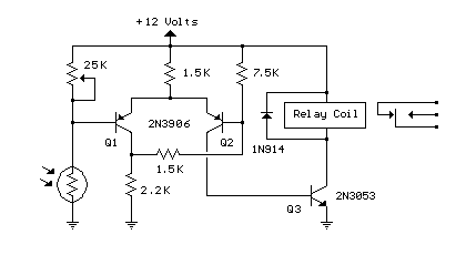 Photo Electric Street Light-Circuit diagram