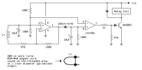 AC Current Detector circuit diagram and instructions