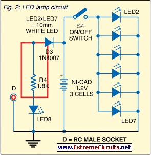Small LED lamp circuit diagram