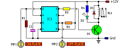 On Off Touch Switch Circuit Circuit Diagram And Instructions