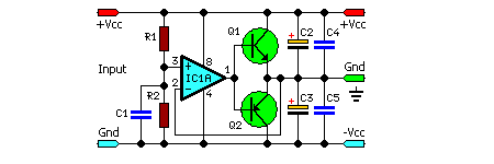 Dual-rail Variable DC Power Supply-Circuit Diagram