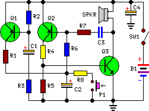 Powerful Security Siren Circuit Diagram