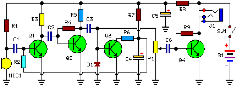 Amplified Ear Circuit Diagram And